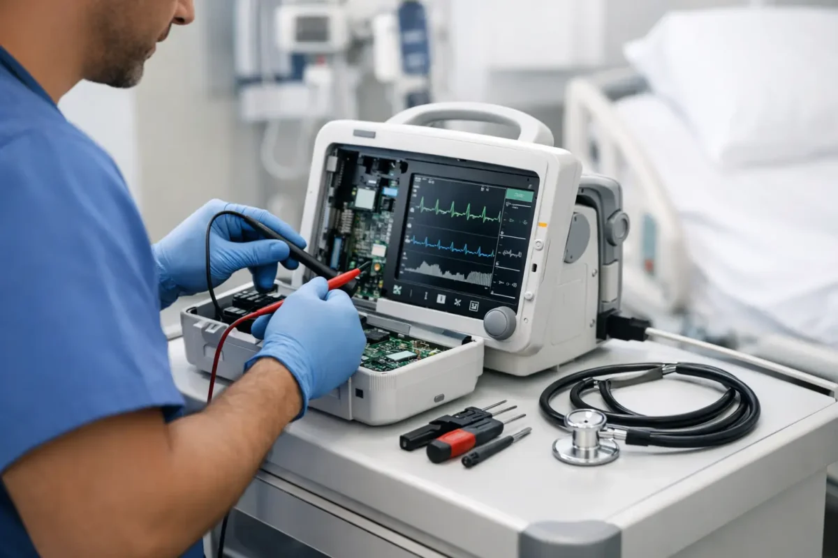Guía de mantenimiento de equipo hospitalario