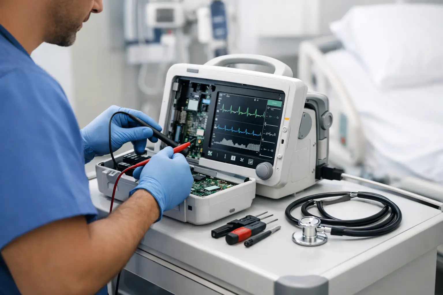 Guía de mantenimiento de equipo hospitalario